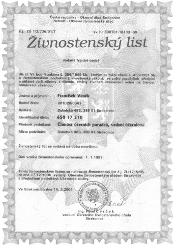 ivnostensk list